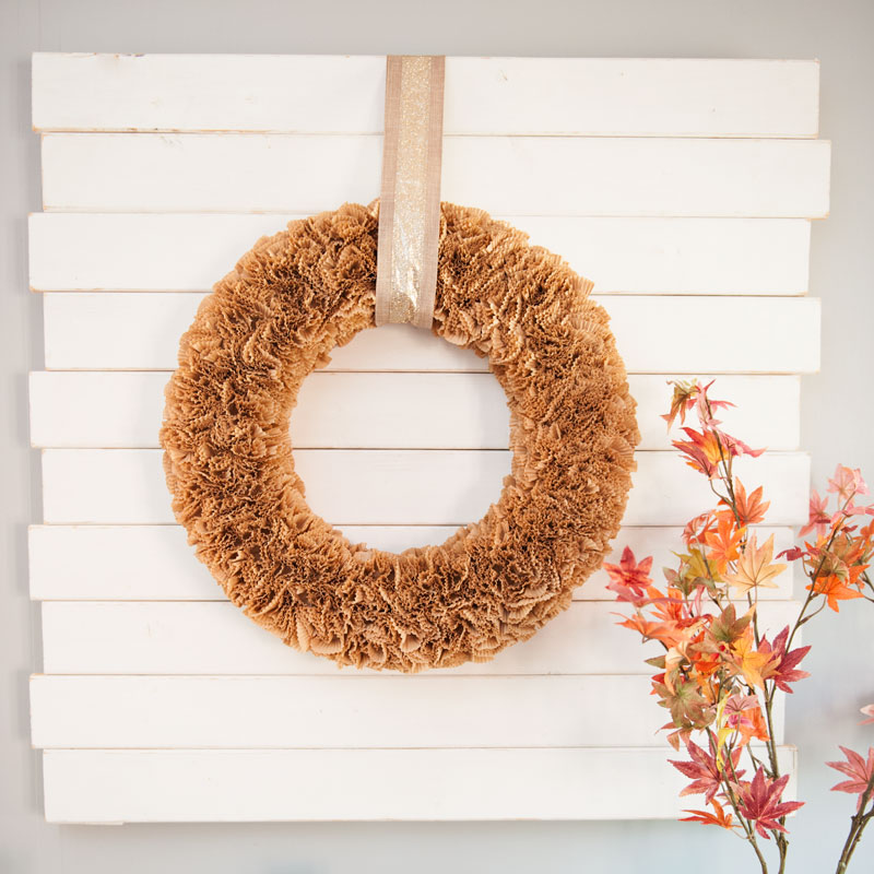 5 Minute Fall Rope Wreath With Wood-Burned Banner - Interior Frugalista