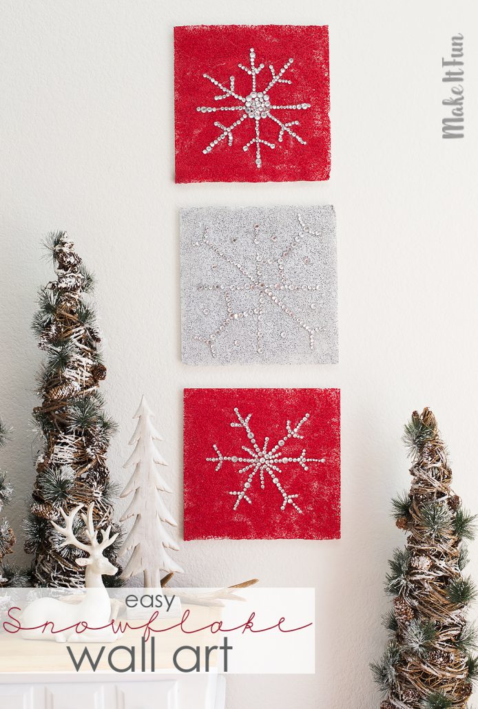 Easy Snowflake Wall Art Make It Fun Blog