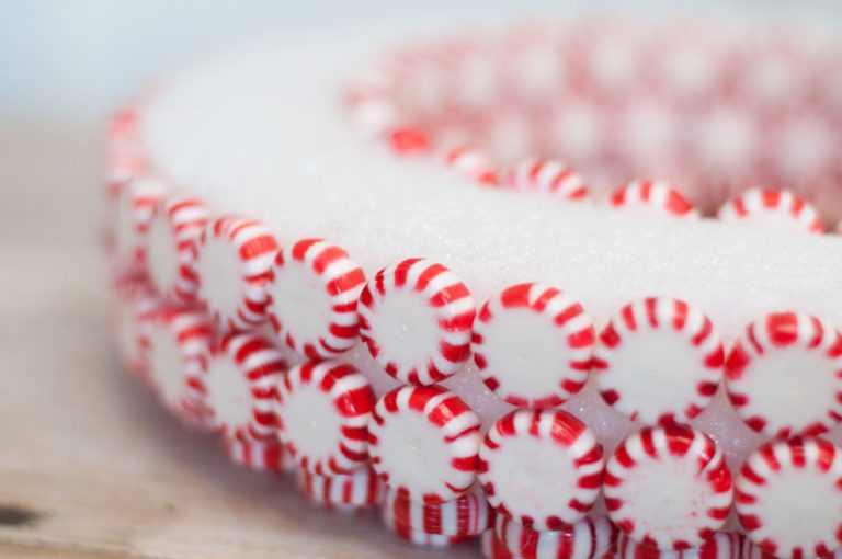 Holiday Peppermint Wreath Make It Fun Blog