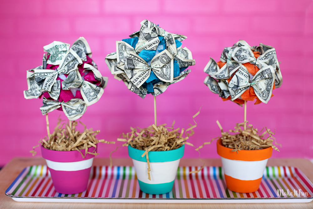 diy money tree gift