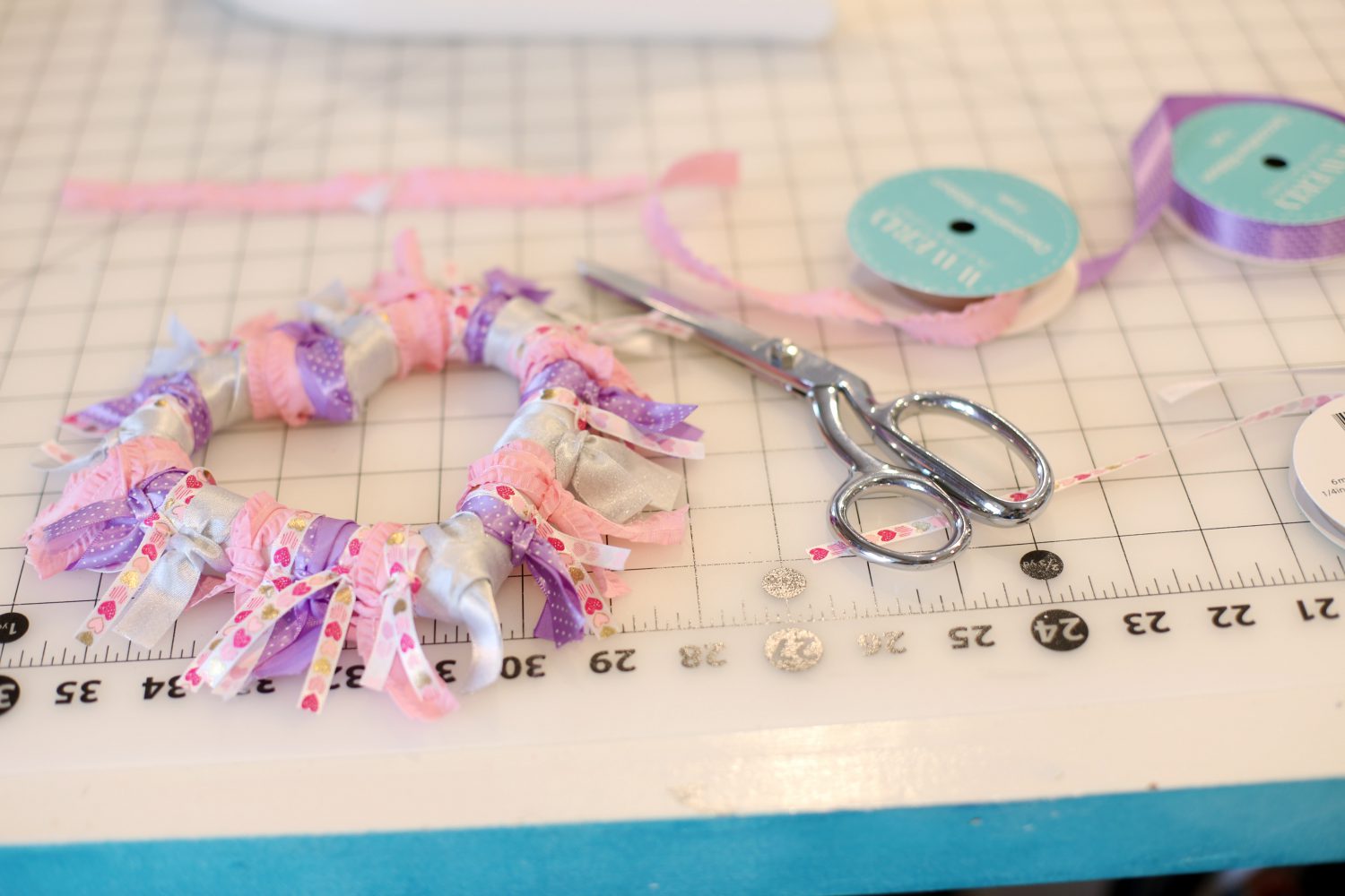 Ribbon Heart Wreath with Video Tutorial Make It Fun Blog