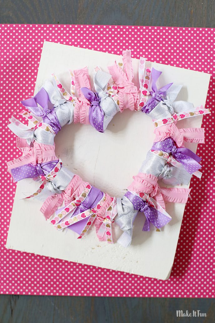 Ribbon Heart Wreath with Video Tutorial Make It Fun Blog