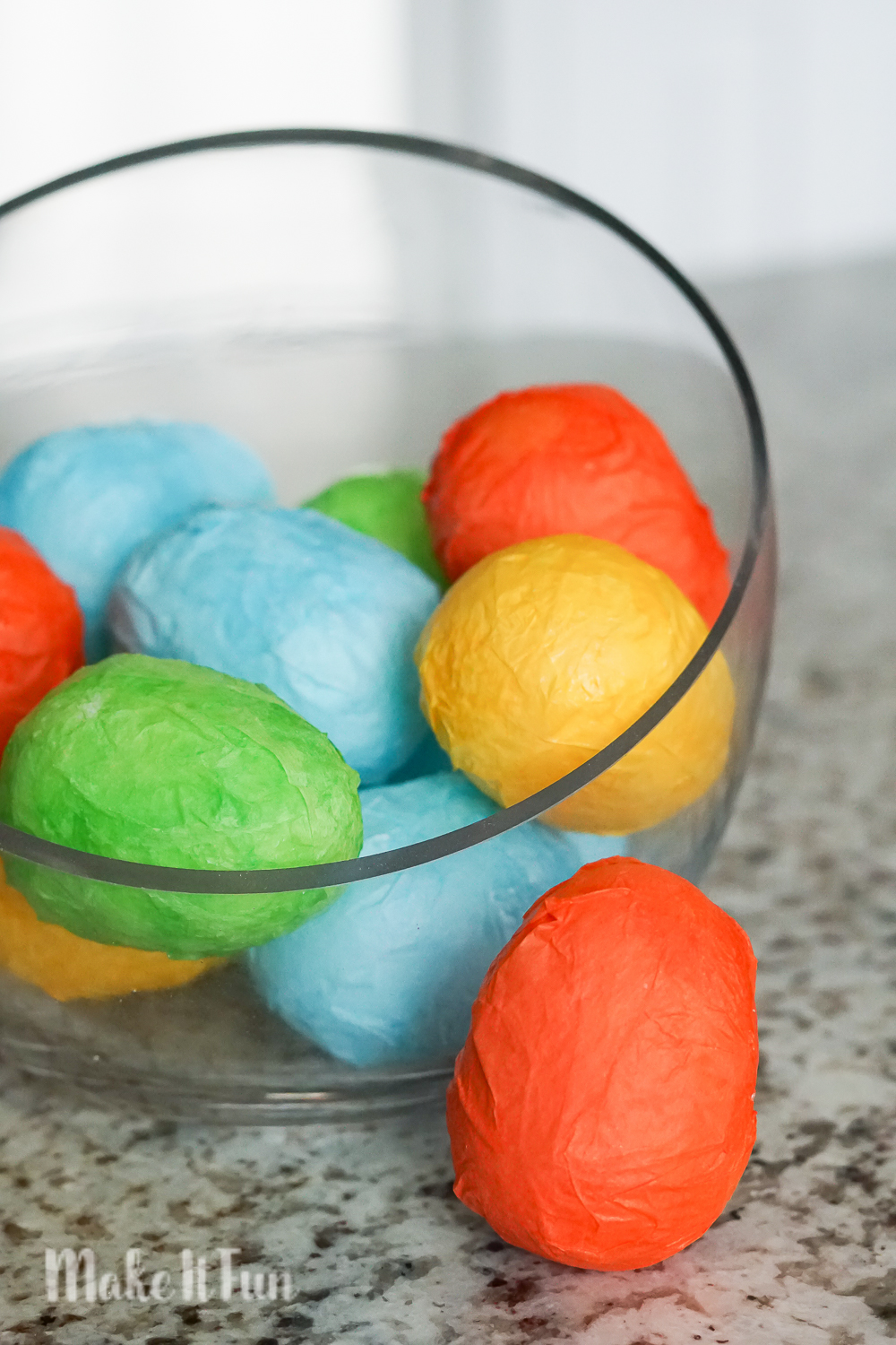 Tissue Paper Easter Eggs