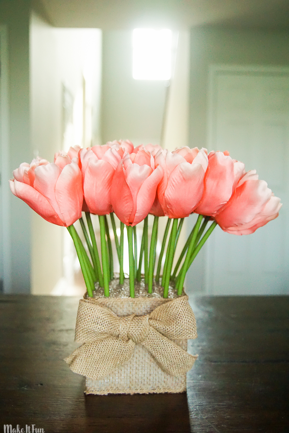 Tulip Flower Arrangements Centerpiece