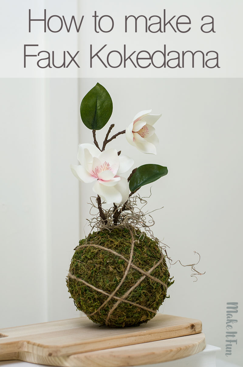 How to make a Faux Kokedama Craft